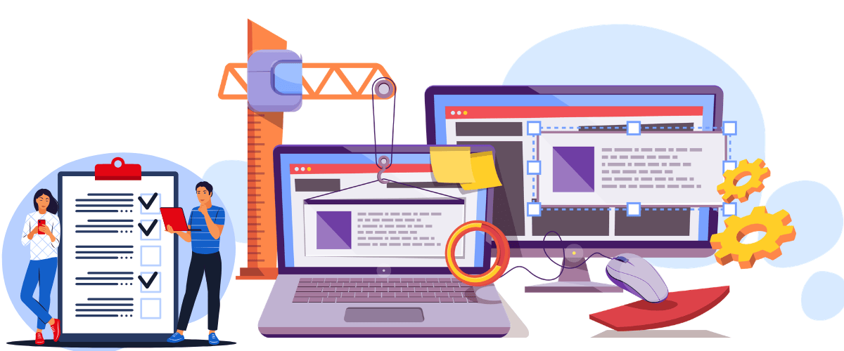 Website redesign priority pages illustration